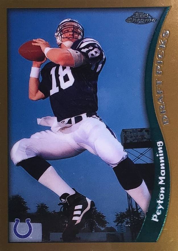 1998 Topps Chrome Peyton Manning #165 Football Card
