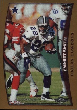 1998 Topps Chrome Emmitt Smith #151 Football Card