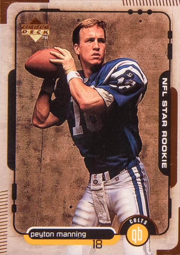 1998 Upper Deck Peyton Manning #1 Football Card