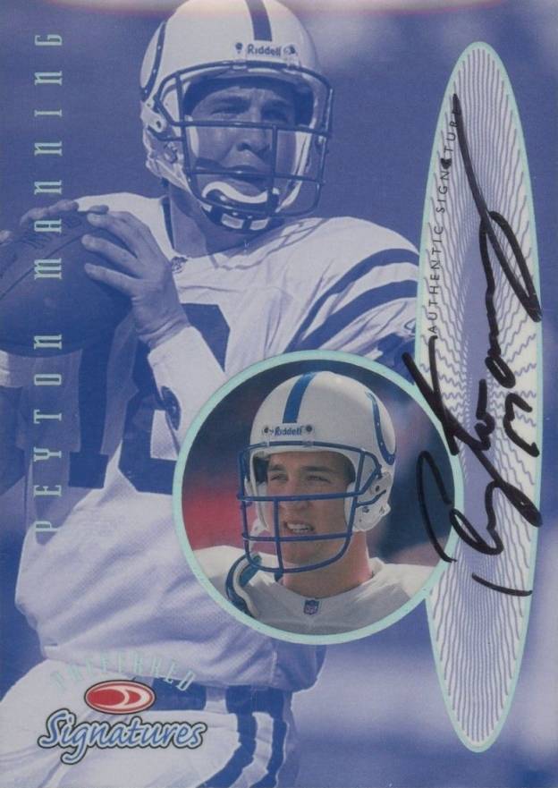 1999 Donruss Preferred Autographs Peyton Manning #5 Football Card