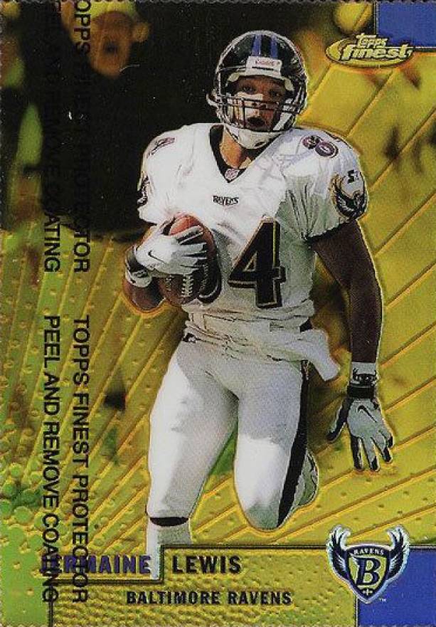 1999 Finest Jermaine Lewis #105 Football Card