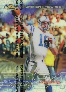 1999 Finest Prominent Figures Peyton Manning #PF6 Football Card