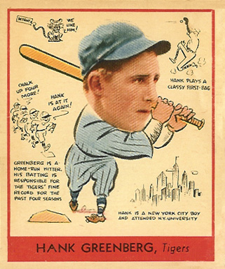 1938 Goudey Heads-Up Hank Greenberg #277 Baseball Card