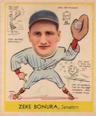 1938 Goudey Heads-Up Zeke Bonura #276 Baseball Card