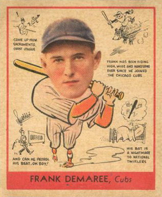 1938 Goudey Heads-Up Frank DeMaree #268 Baseball Card