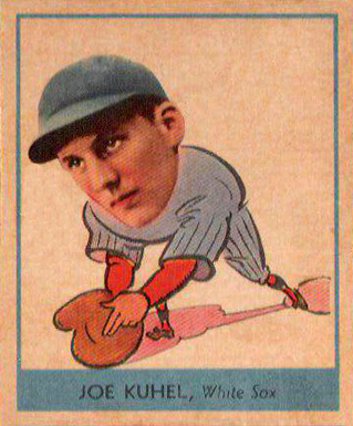 1938 Goudey Heads-Up JOE KUHEL, White Sox #243 Baseball Card