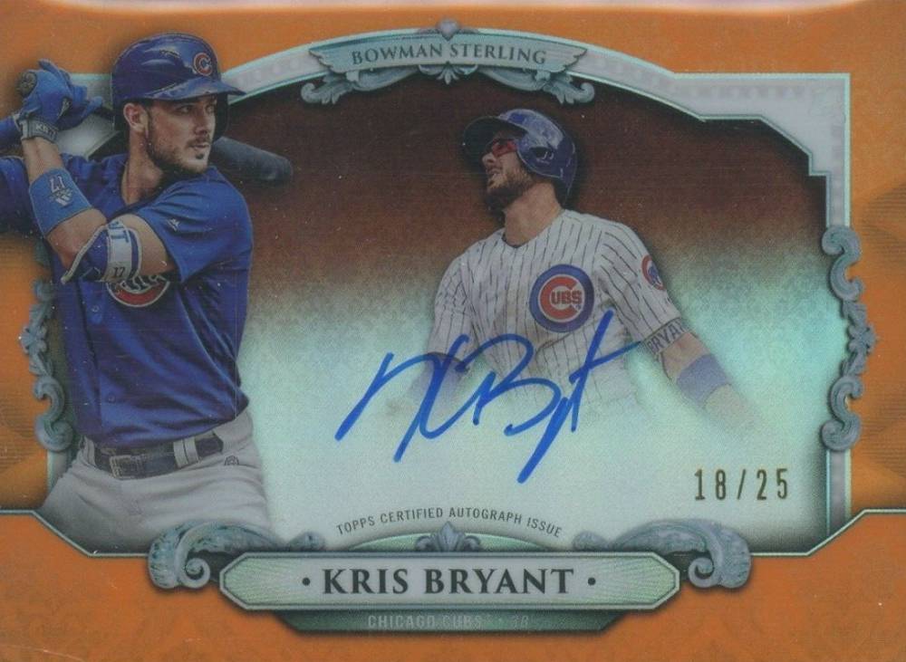 2018 Bowman Sterling Continuity Autographs Kris Bryant #BSAKB Baseball Card