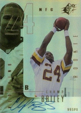 1999 SPx Champ Bailey #117 Football Card