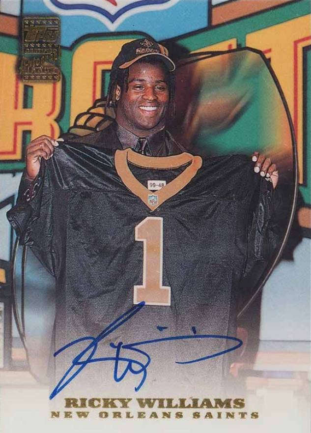 1999 Topps Certified Autograph Ricky Williams #A5 Football Card