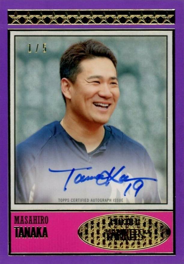 2018 Topps Brooklyn Collection Autographs Masahiro Tanaka #BC1MTA Baseball Card