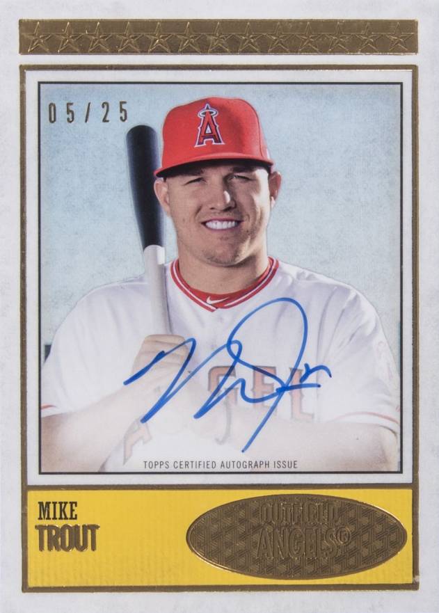 2018 Topps Brooklyn Collection Autographs Mike Trout #BC1MT Baseball Card