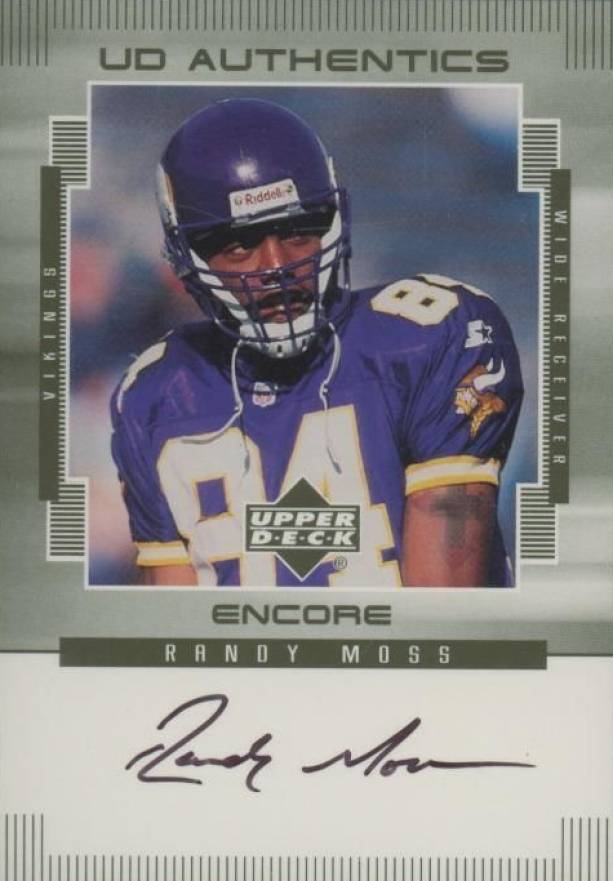 1999 Upper Deck Encore UD Authentics Randy Moss #RM Football Card