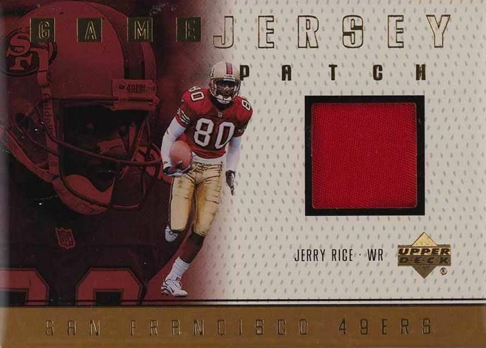 1999 Upper Deck Game Jersey Jerry Rice #JR-P Football Card