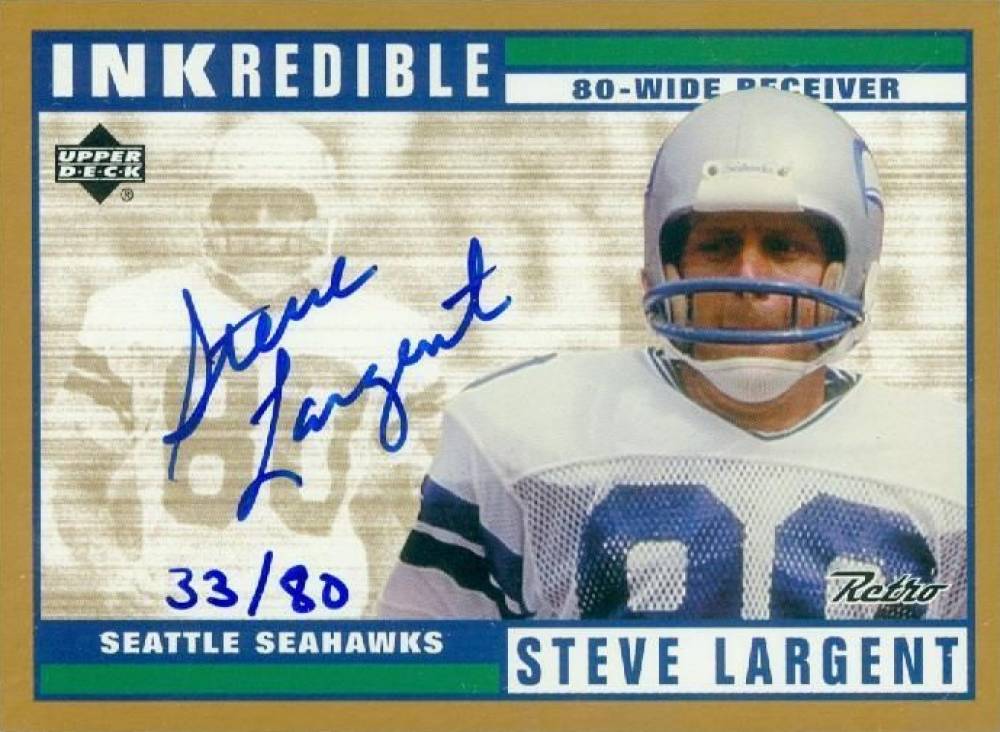 1999 Upper Deck Retro Inkredbile Steve Largent #SL Football Card