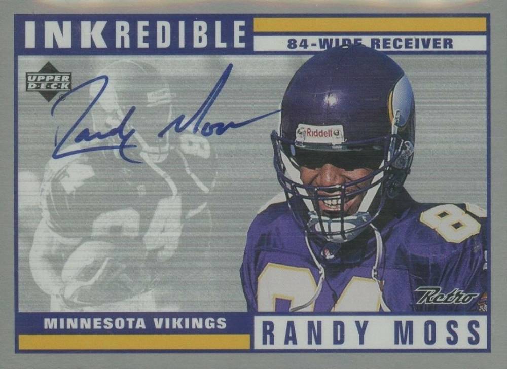 1999 Upper Deck Retro Inkredbile Randy Moss #RM Football Card