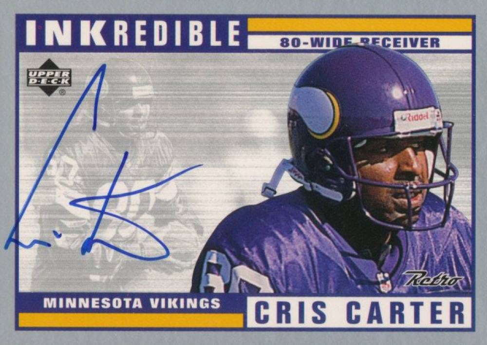 1999 Upper Deck Retro Inkredbile Cris Carter #CC Football Card