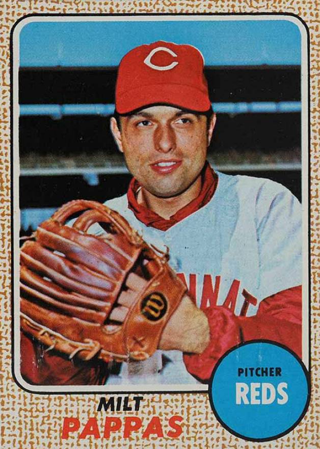 1968 Topps Milton Bradley Milt Pappas #74 Baseball Card