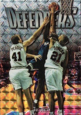 1997 Finest Embossed Tim Duncan #306 Basketball Card