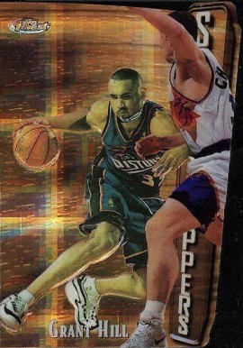 1997 Finest Embossed Grant Hill #308 Basketball Card