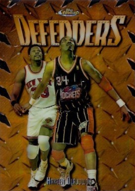 1997 Finest Embossed Hakeem Olajuwon #313 Basketball Card