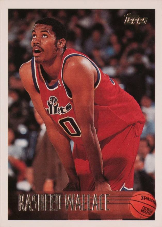 1996 Topps Rasheed Wallace #31 Basketball Card
