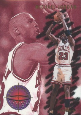 1993 Fleer Sharpshooter Michael Jordan #3 Basketball Card