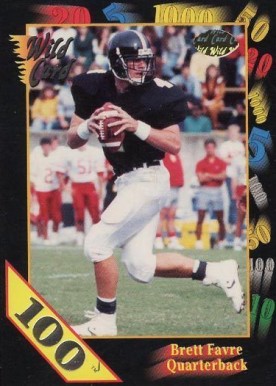 1991 Wild Card College Draft Picks Brett Favre #119 Football Card