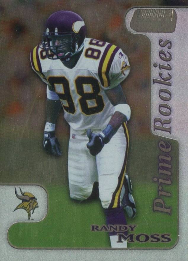 1998 Stadium Club Prime Rookies Randy Moss #PR9 Football Card