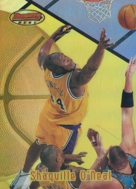 1997 Bowman's Best Shaquille O'Neal #28 Basketball Card