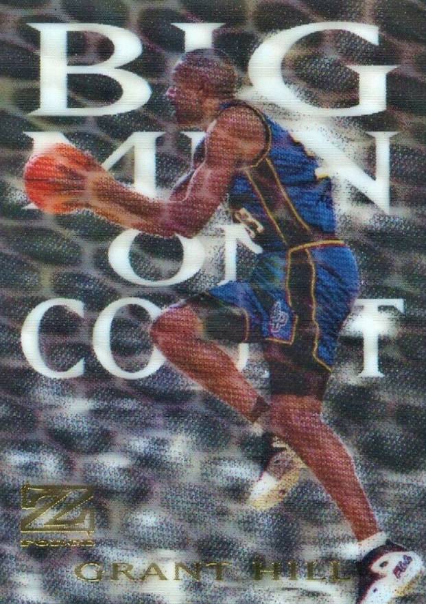 1997 Skybox Z-Force Big Men on Court Grant Hill #7 Basketball Card