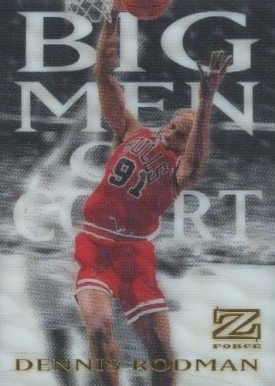 1997 Skybox Z-Force Big Men on Court Dennis Rodman #14 Basketball Card