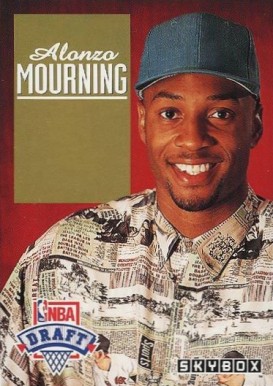 1992 Skybox Draft Pick Alonzo Mourning #DP2 Basketball Card