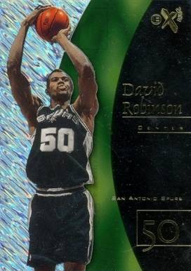 1997 Skybox E-X2001 David Robinson #18 Basketball Card