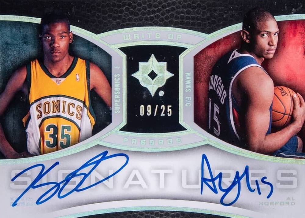 2007 Ultimate Collection Write of Passage Autographs Dual Kevin Durant/Al Horford #WP-DH Basketball Card