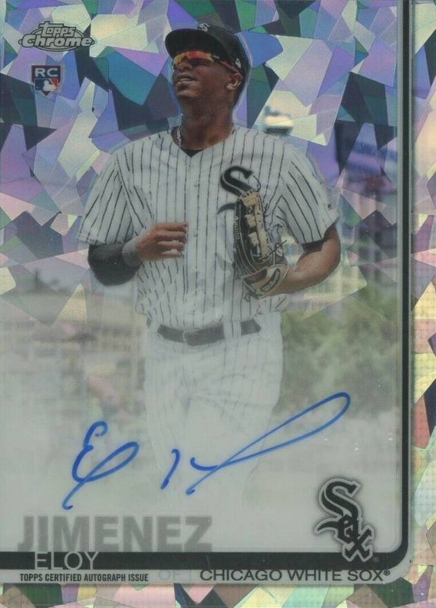 2019 Topps Chrome Sapphire Edition Rookie Autographs Eloy Jimenez #EJ Baseball Card
