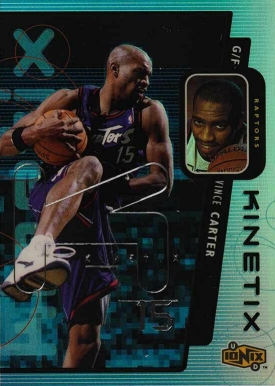 1998 Upper Deck Ionix Kinetix Vince Carter #K7 Basketball Card