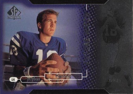 1998 SP Authentic Peyton Manning #14 Football Card