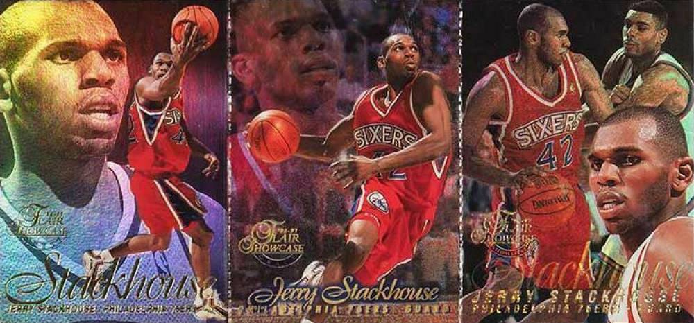 1996 Flair Showcase Jerry Stackhouse #16 Basketball Card