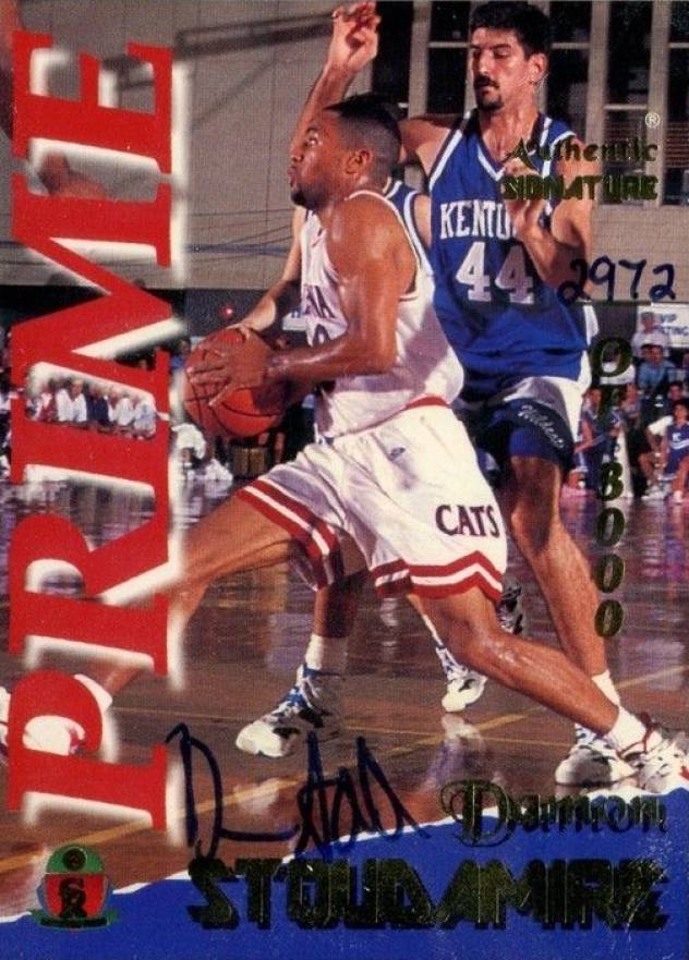 1995 Signature Rookies Prime Damon Stoudamire #38 Basketball Card
