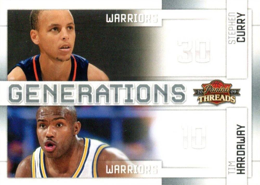 2009 Panini Threads Generations  Stephen Curry/Tim Hardaway #8 Basketball Card