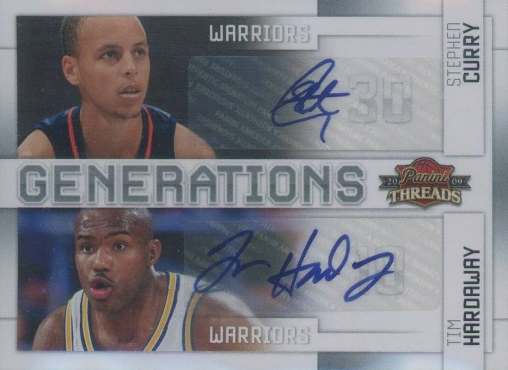 2009 Panini Threads Generations  Stephen Curry/Tim Hardaway #8 Basketball Card