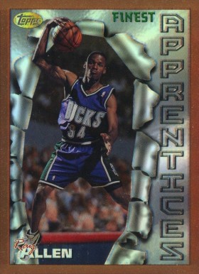 1996 Finest Ray Allen #22 Basketball Card
