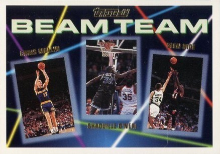 1992 Topps Beam Team Chris Mullin/Glen Rice/Shaquille O'Neal #7 Basketball Card