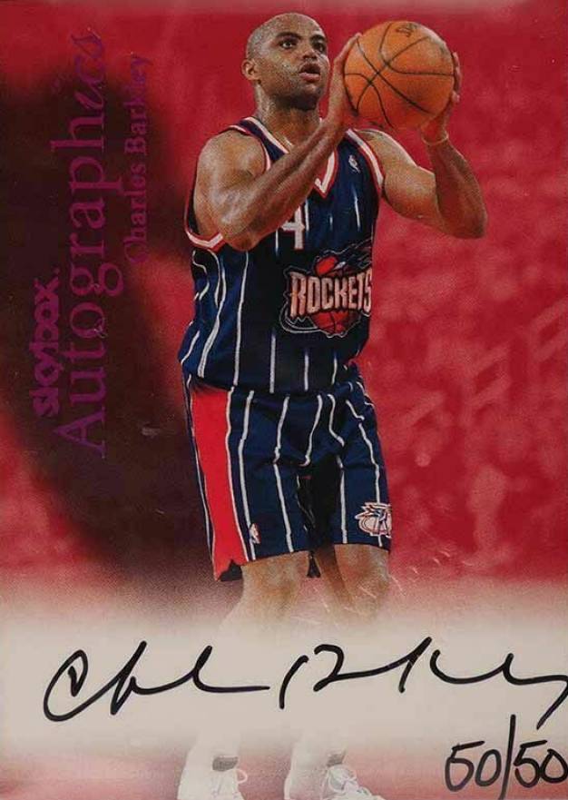 1999 Skybox Premium Autographics Charles Barkley # Basketball Card