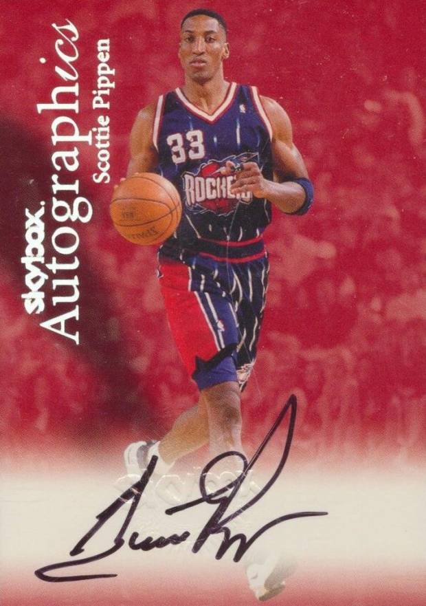 1999 Skybox Premium Autographics Scottie Pippen # Basketball Card