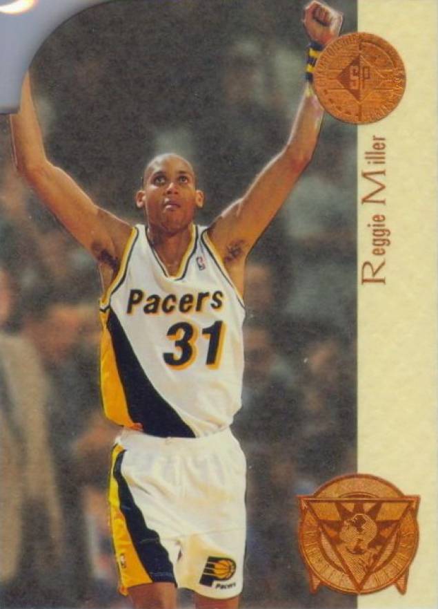 1994 SP Championship Playoff Heroes Reggie Miller #P5 Basketball Card