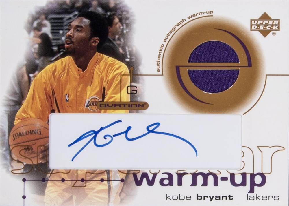 2001 Upper Deck Ovation Superstar Warm-Up Kobe Bryant #KB-S Basketball Card