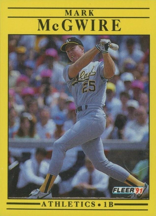 1991 Fleer Mark McGwire #17 Baseball Card