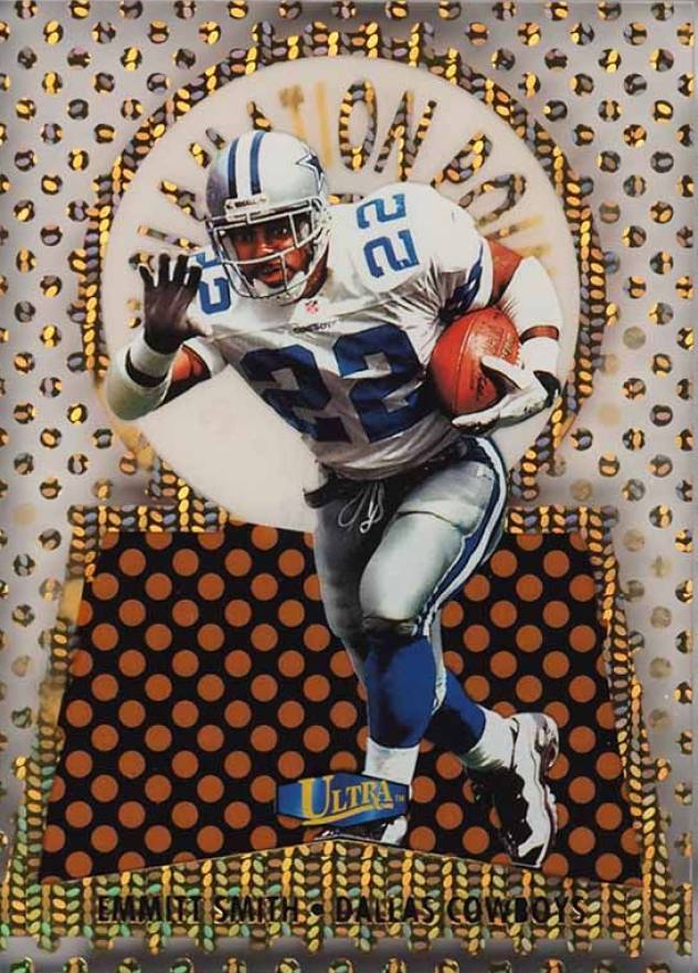 1998 Ultra Exclamation Points Emmitt Smith #7 Football Card