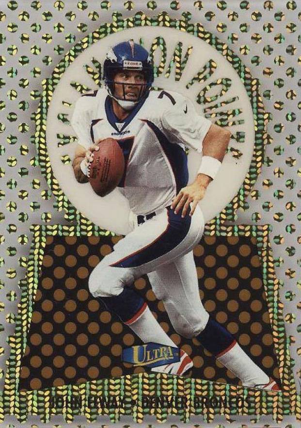 1998 Ultra Exclamation Points John Elway #3 Football Card